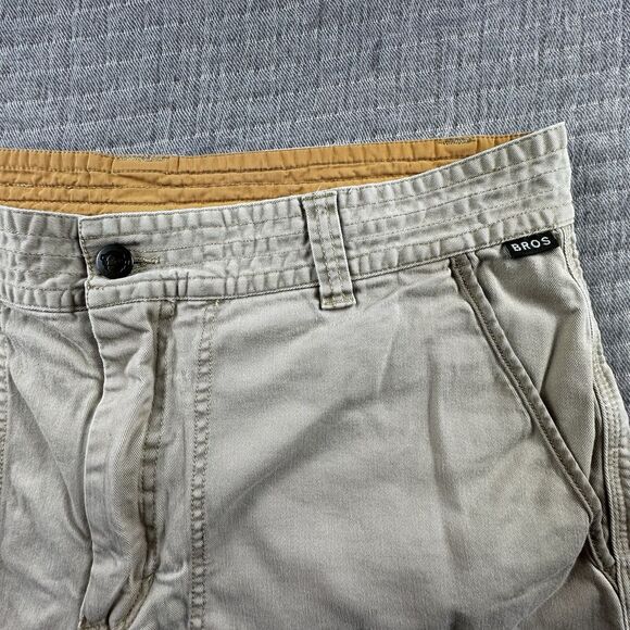 Howler Bros Clarksville Walk Short Men 36 7" Khaki Reinforced Pocket Chino Tan - Picture 6 of 10